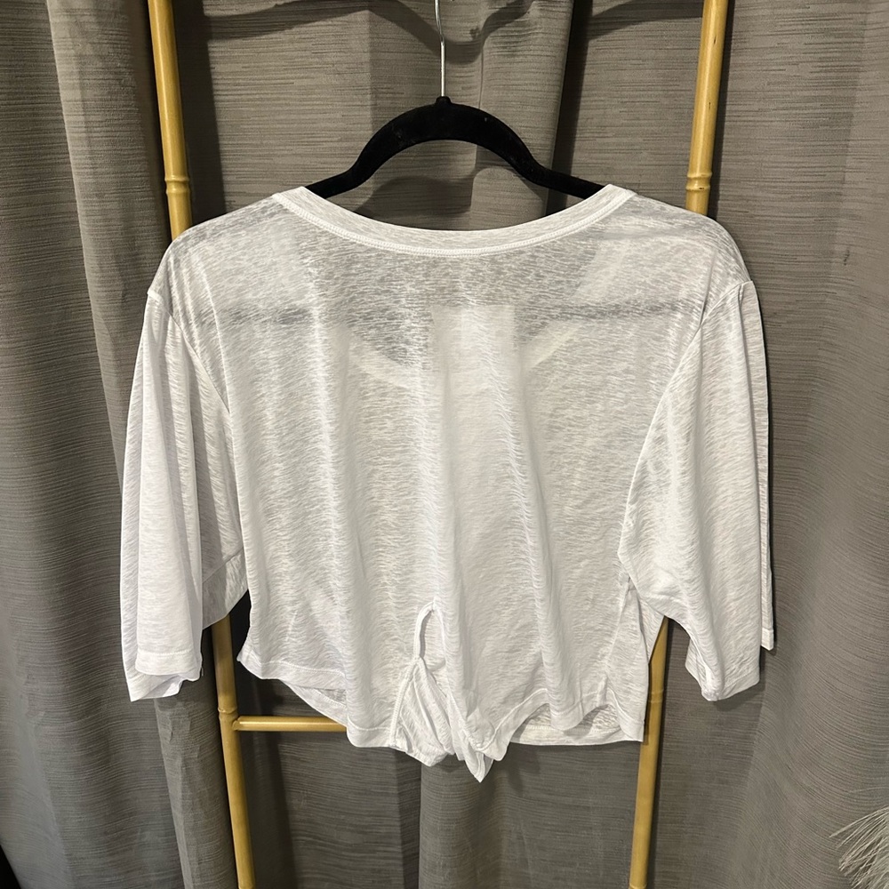 Fabletics White Crop Top
